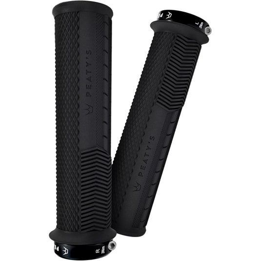 Peaty's Race Control Knurl Thick Lock-On Grips Pair Black