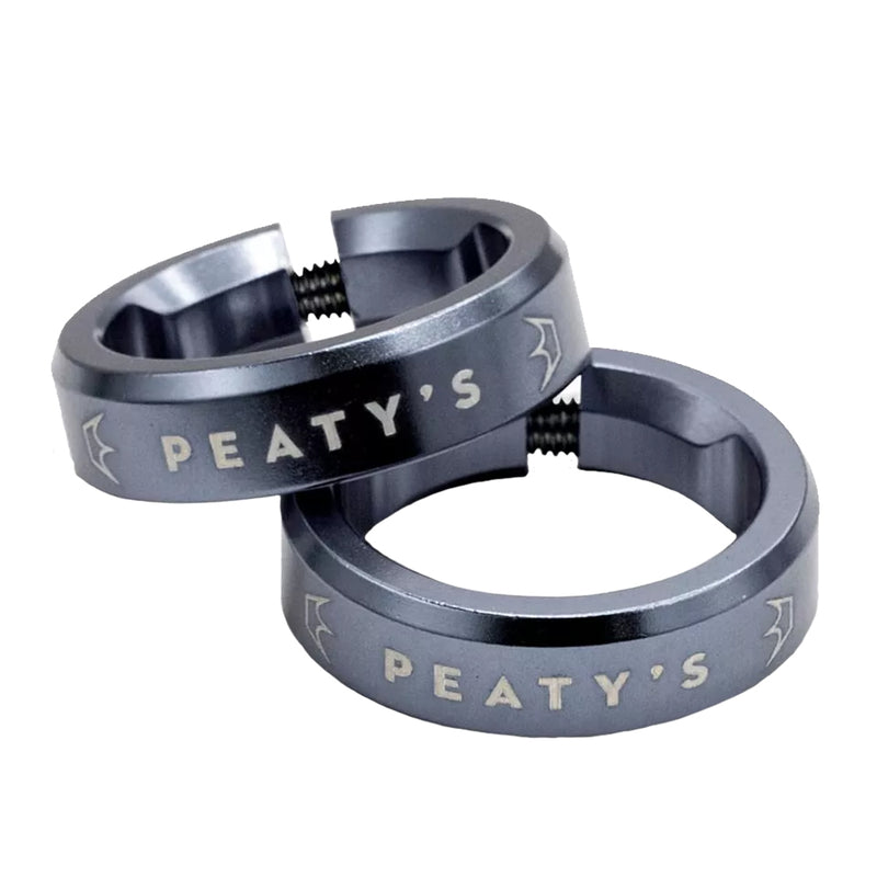 Load image into Gallery viewer, Peaty's Monarch Grip Lockrings Pair Slate  
