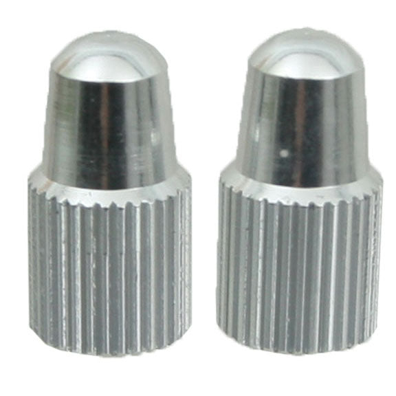 Load image into Gallery viewer, Yokozuna Alloy Valve Cap Presta Silver - Pair
