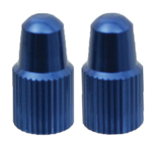 Load image into Gallery viewer, Yokozuna Alloy Valve Cap Presta Blue - Pair
