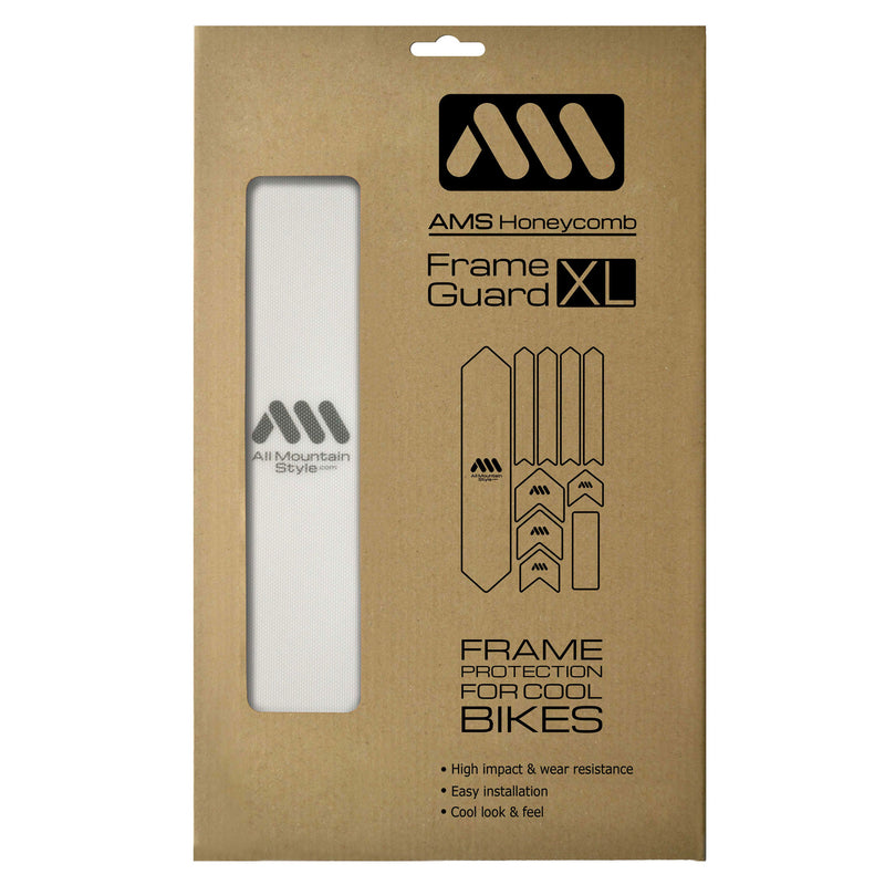 Load image into Gallery viewer, All Mountain Style Extra Honeycomb Frame Guard Clear/Silver
