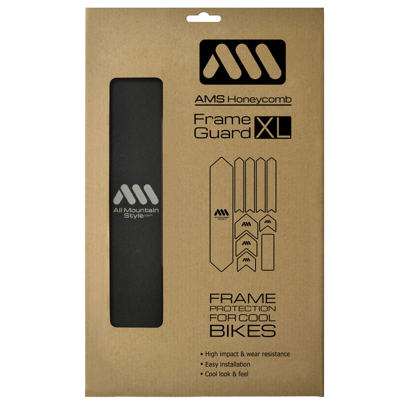 Load image into Gallery viewer, All Mountain Style Extra Honeycomb Frame Guard Black/Silver
