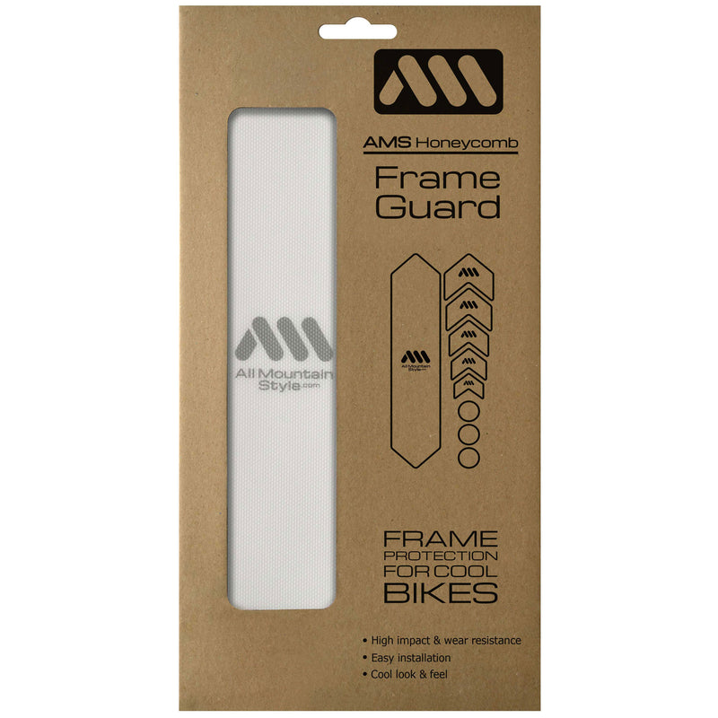 Load image into Gallery viewer, All Mountain Style Basic Honeycomb Frame Guard Clear/Silver
