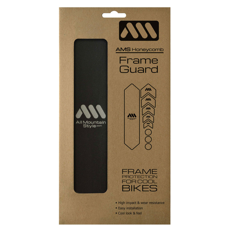 Load image into Gallery viewer, All Mountain Style Basic Honeycomb Frame Guard Black/Silver
