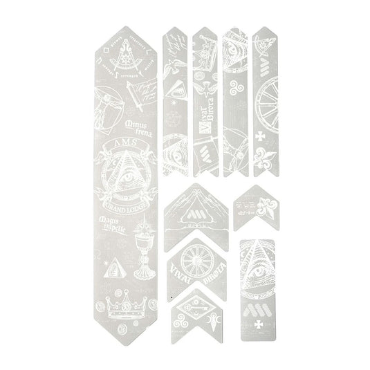 All Mountain Style Extra Honeycomb Frame Guard Opus Magna White  
