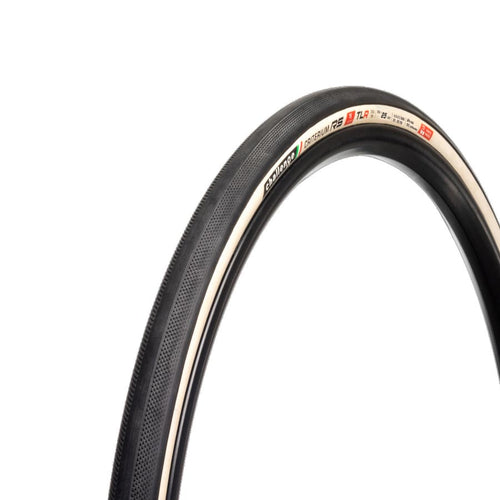Challenge Criterium RS TLR Road Tire 700x25mm Folding Tubeless Ready SmartPrime Sealed Corespun Cotton PPS 350TPI White
