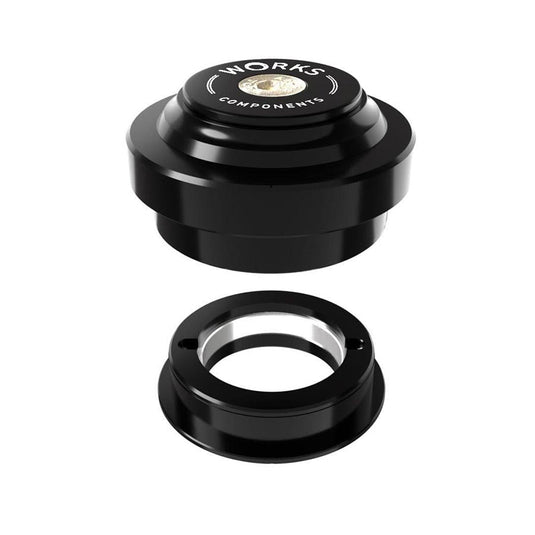 Works Components 1.0 EC44-ZS44 Angleset-1 1/8" Angle Headset 1.0° 110-119mm EC44/28.6 | ZS44/30 ZS External threadless Complete Black