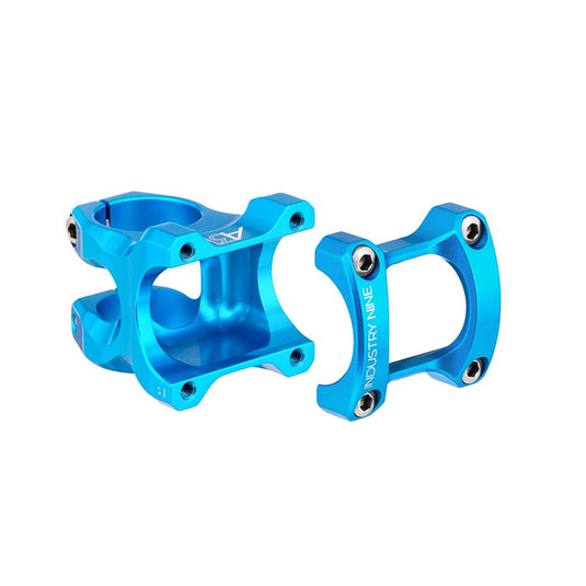 Industry Nine A318 Stem Diameter: 31.8mm Length: 40mm Steerer: 1-1/8 6° Turquoise