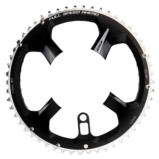 FSA K-Force Super ABS Road 53T Chainring Alloy Black Shimano 10/11p. BCD: 110mm For FSA ABS cranksets only