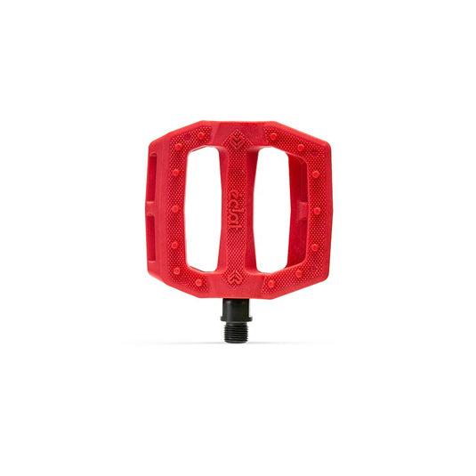 Eclat Slash Platform Pedals Body: Nylon Spindle: Cr-Mo 9/16 Red Pair