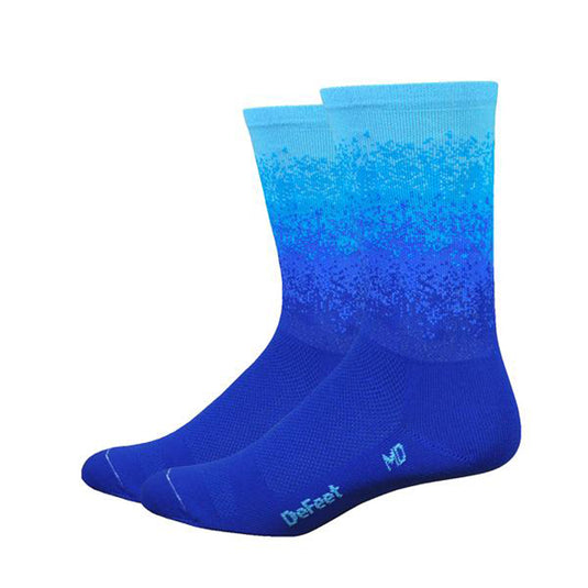 DeFeet Aireator 6" Ombre Socks 7-9 Blue