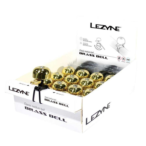 Lezyne Classic Brass Bell Brass/Black Medium 14pcs