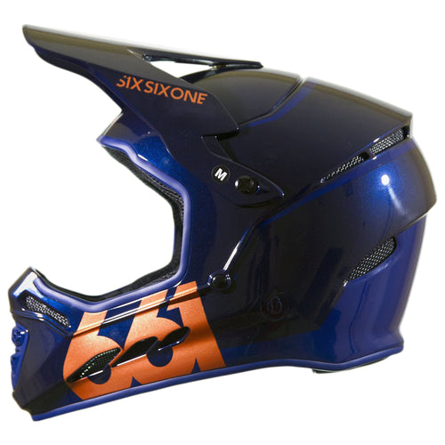 SixSixOne Reset Full Face Helmet Small Midnight Copper