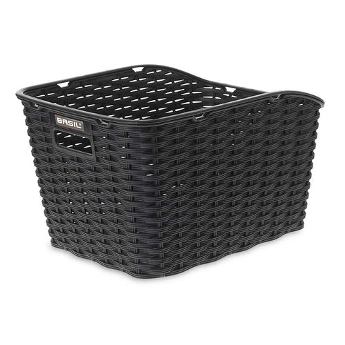 Basil Weave WP Rear basket Black