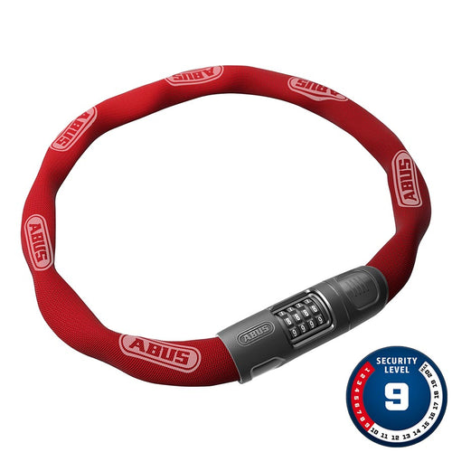 Abus 8808C Chain Lock Combination 8mm 85cm Red