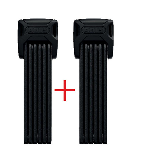 Abus Bordo XPlus 6000K Twinset Folding Lock Key 120cm 3.9 5mm Black