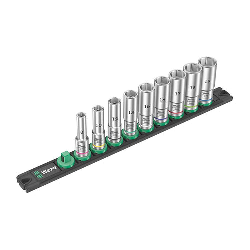 Wera 8790 HMB : Metric 3/8 : 81012131516171819mm Set