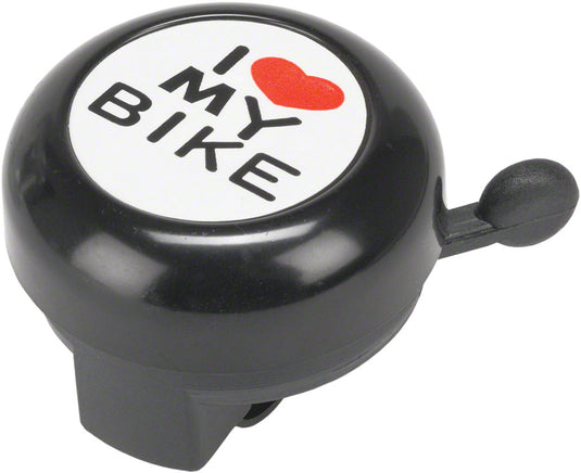 Dimension "I Heart My Bike" Black Bell