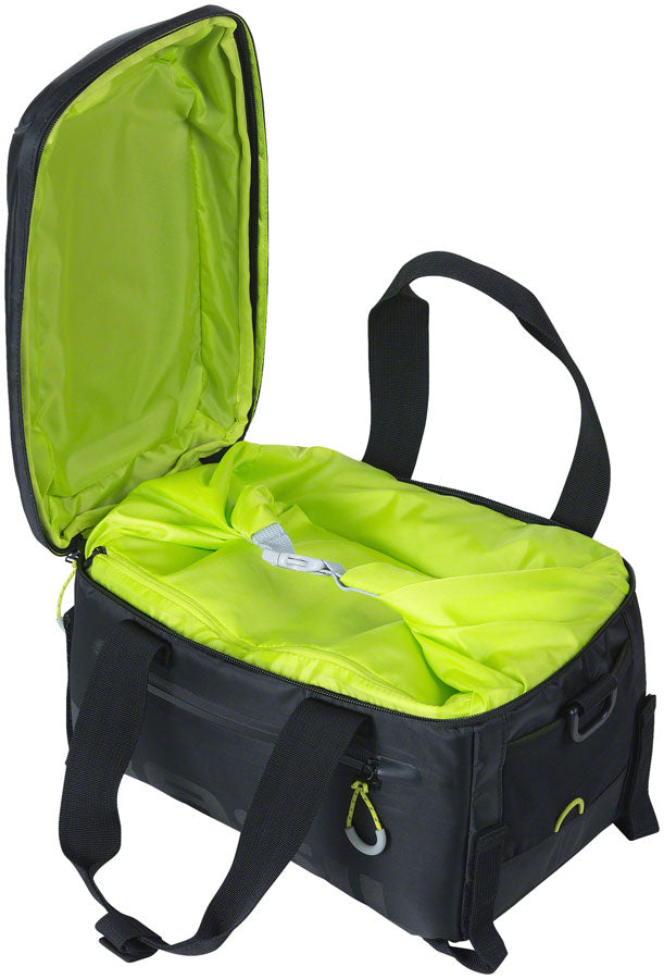 Load image into Gallery viewer, Basil Miles Trunk Bag - 7L Strap Mount Black/Lime
