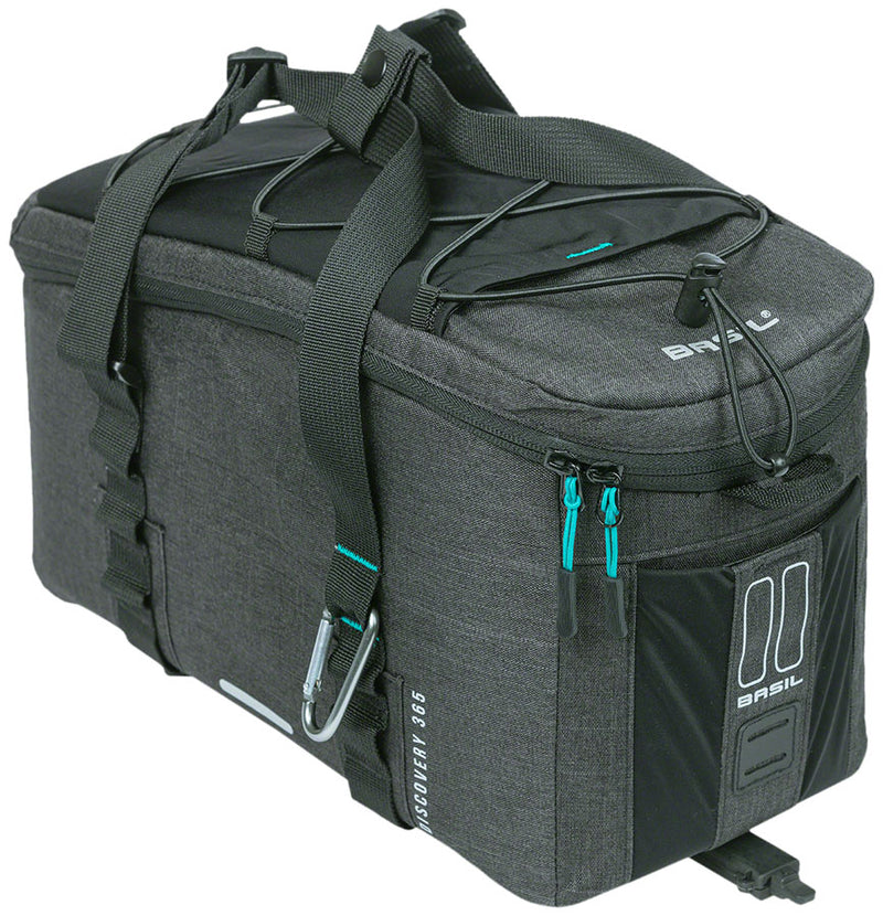 Load image into Gallery viewer, Basil Discovery 365D Trunkbag -  Medium MIK Attachment Black
