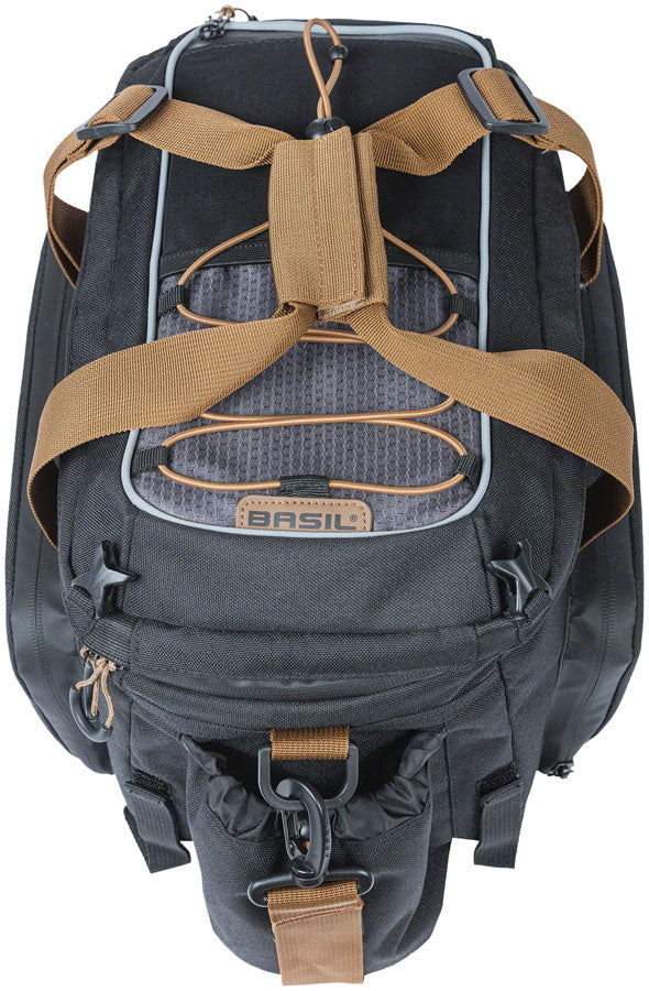 Load image into Gallery viewer, Basil Miles XL Pro Trunk Bag - 9-36L Strap Mount Black/Brown
