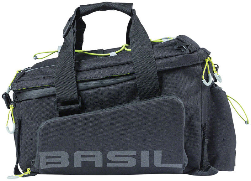 Load image into Gallery viewer, Basil Miles XL Pro Trunk Bag - 9-36L Strap Mount Black/Lime
