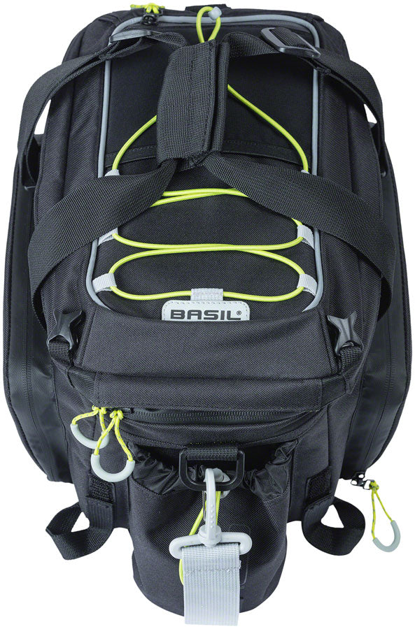 Load image into Gallery viewer, Basil Miles XL Pro Trunk Bag - 9-36L Strap Mount Black/Lime
