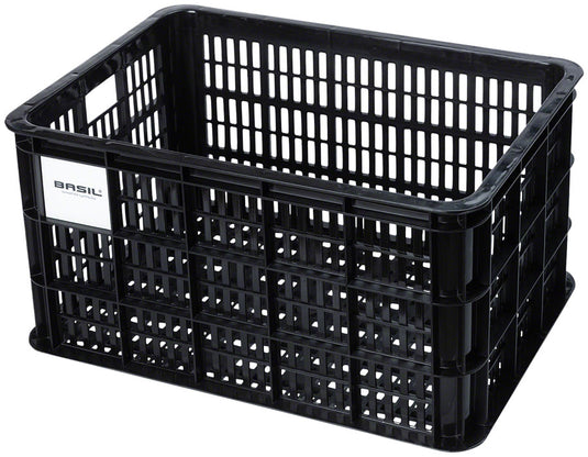 Basil Crate Basket - Large 40L Recycled Plastic Black