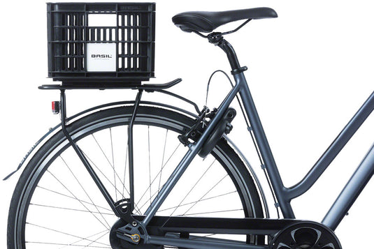 Basil Bicycle Crate S 17.5L Recycled Synthetic Black