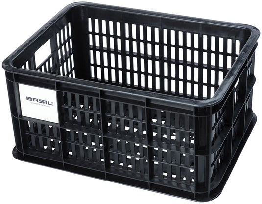 Basil Bicycle Crate S 17.5L Recycled Synthetic Black