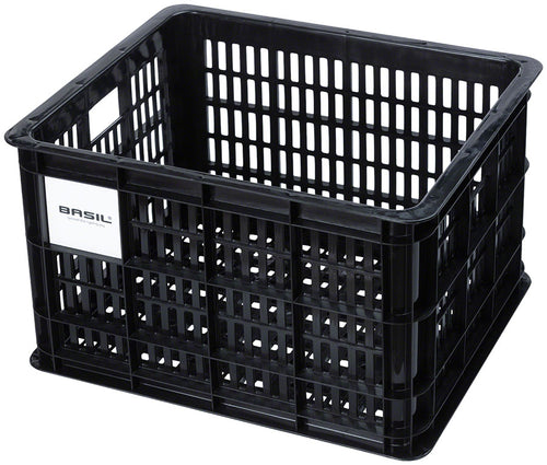 Basil Bicycle Crate M 29.5L Recycled Synthetic Black