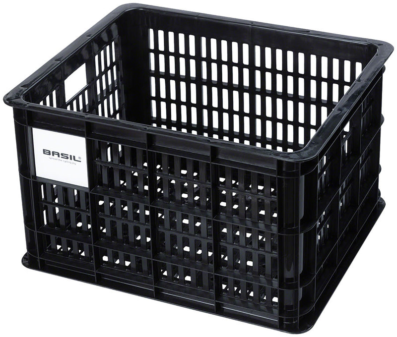 Load image into Gallery viewer, Basil Bicycle Crate M 29.5L Recycled Synthetic Black
