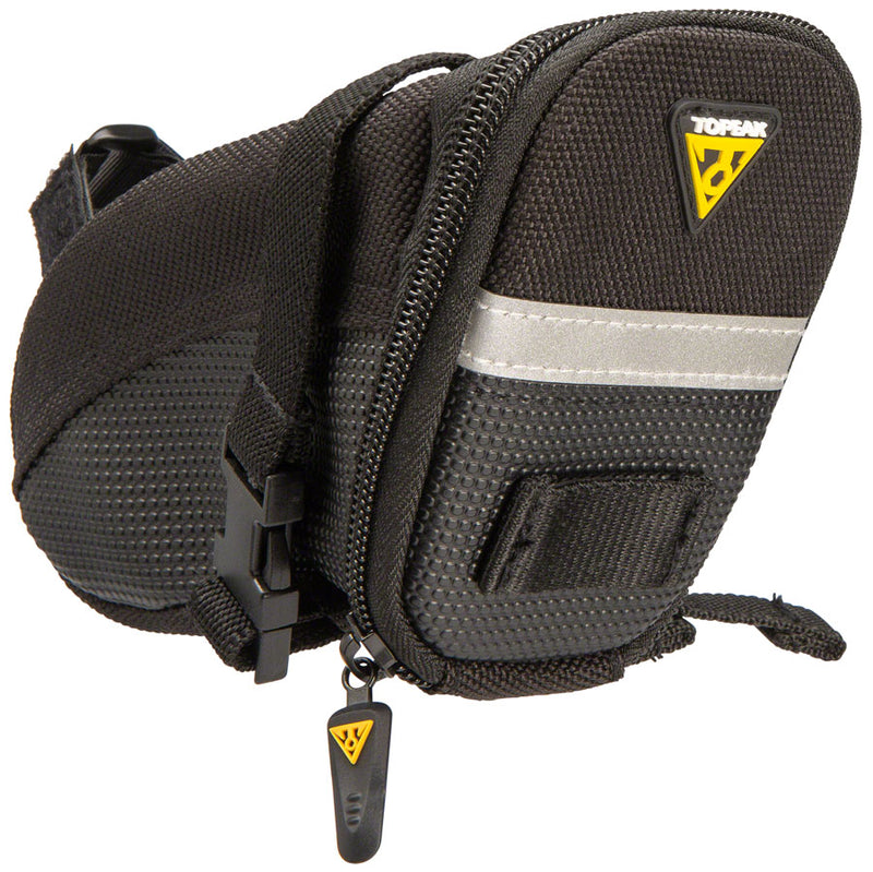 Load image into Gallery viewer, Topeak Aero Wedge Seat Bag - Strap-on Small Black
