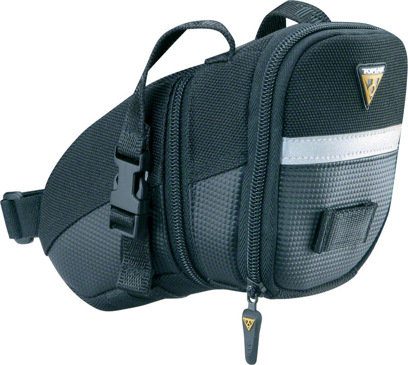 Load image into Gallery viewer, Topeak Aero Wedge Seat Bag - Strap-on Medium Black
