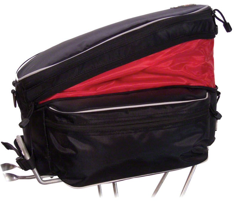 Load image into Gallery viewer, Banjo Brothers Expanding Rack Top Bag: Black
