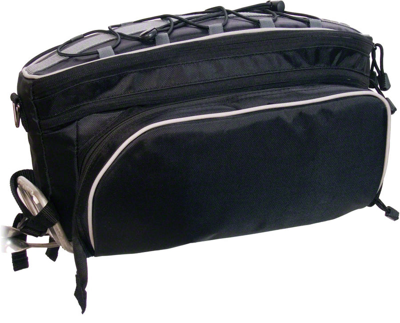Load image into Gallery viewer, Banjo Brothers Expanding Rack Top Pannier Bag - Black
