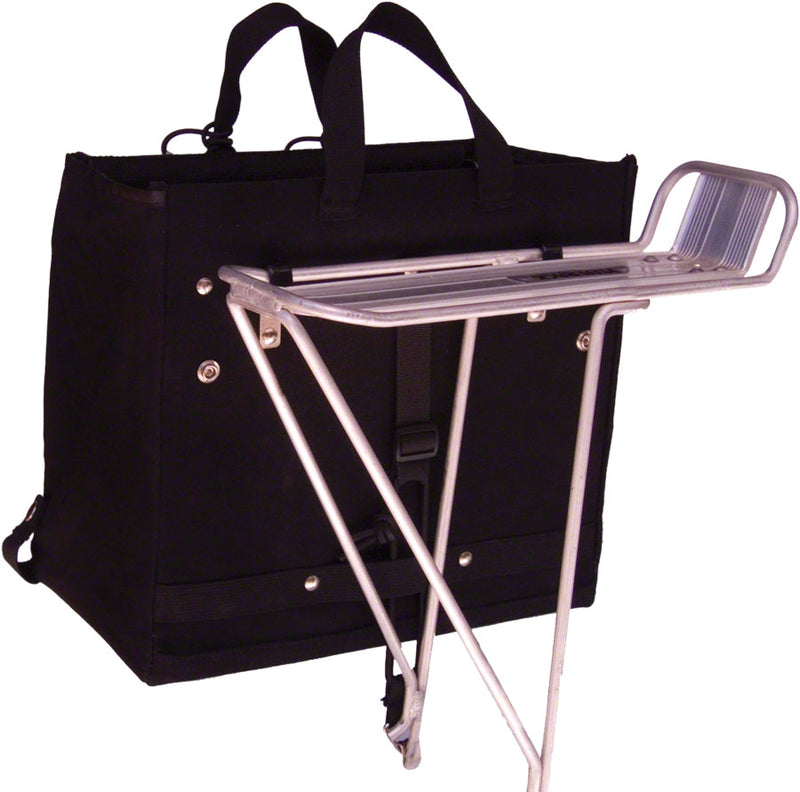 Load image into Gallery viewer, Banjo Brothers Minnehaha Canvas Grocery Pannier: Black Each
