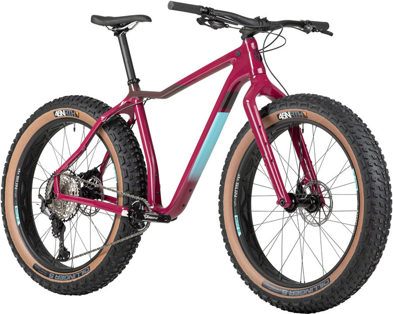 Load image into Gallery viewer, Salsa Mukluk Carbon XT Fat Tire Bike - 26&quot; Carbon Purple Large
