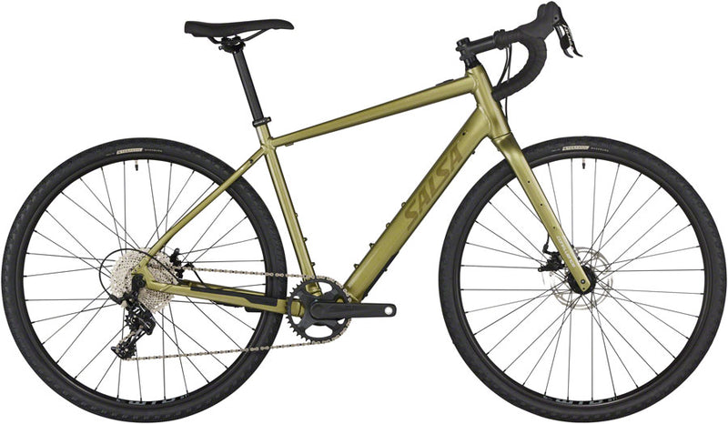 Load image into Gallery viewer, Salsa Confluence Drop Bar Apex 1 Ebike - 700c Aluminum Avocado Green 57cm
