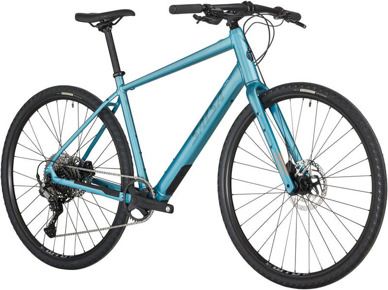 Load image into Gallery viewer, Salsa Confluence Flat Bar Cues 11 Ebike - 700c Aluminum Dark Cyan Large
