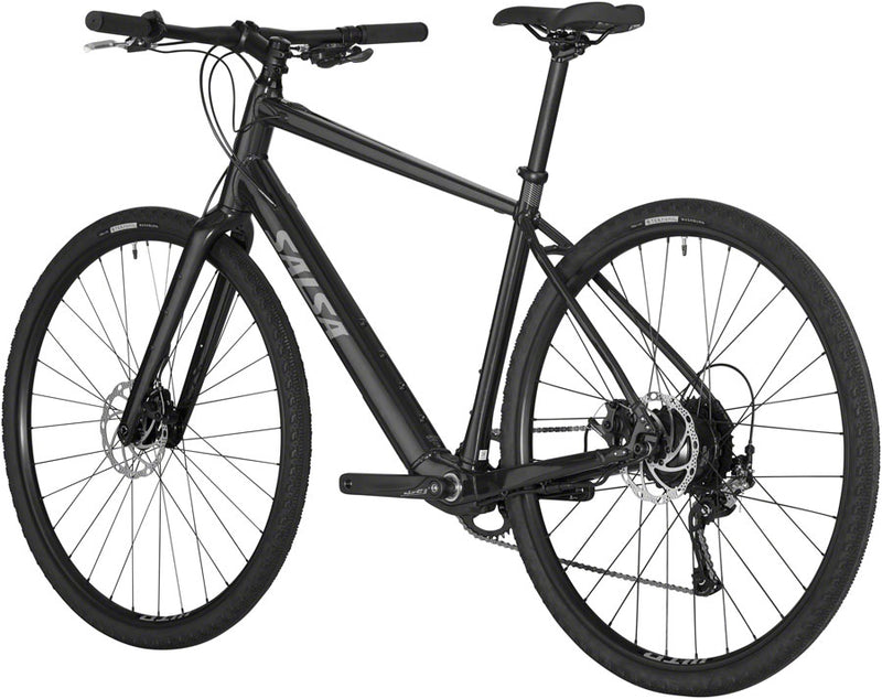 Load image into Gallery viewer, Salsa Confluence Flat Bar Altus 1x9 Ebike - 700c Aluminum Black Large
