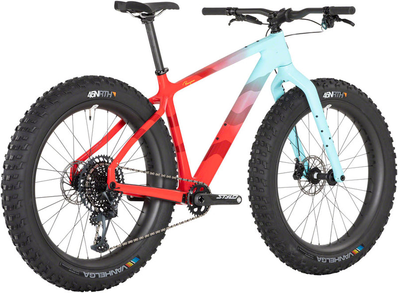 Load image into Gallery viewer, Salsa Beargrease Carbon X01 Fat Tire Bike - 27.5&quot; Carbon Red/Teal Fade X-Large
