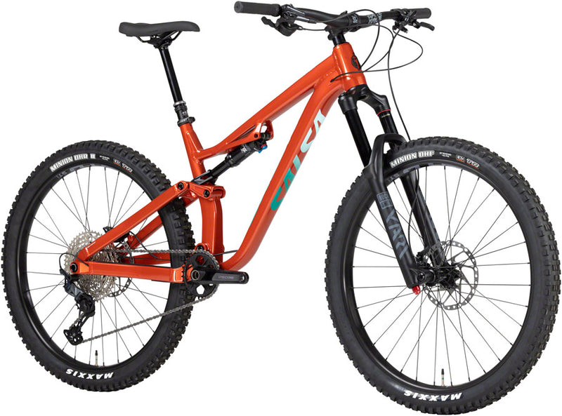 Load image into Gallery viewer, Salsa Rustler SLX Bike - 27.5&quot; Aluminum Orange Small
