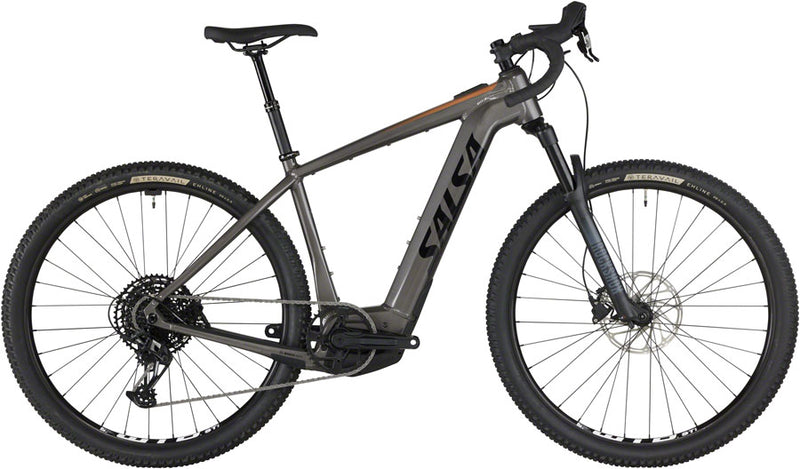 Load image into Gallery viewer, Salsa Tributary Apex Eagle SUS Ebike - 29&quot; Aluminum Charcoal Small
