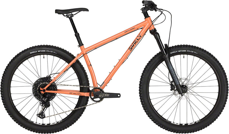 Load image into Gallery viewer, Surly Karate Monkey Front Suspension Bike - 27.5&quot; Steel Peach Salmon Sundae X-Large
