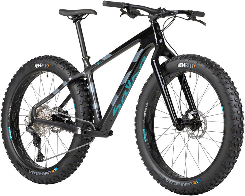 Load image into Gallery viewer, Salsa Beargrease Carbon Deore 11spd Fat Tire Bike - 27.5&quot; Carbon BLK Fade Large
