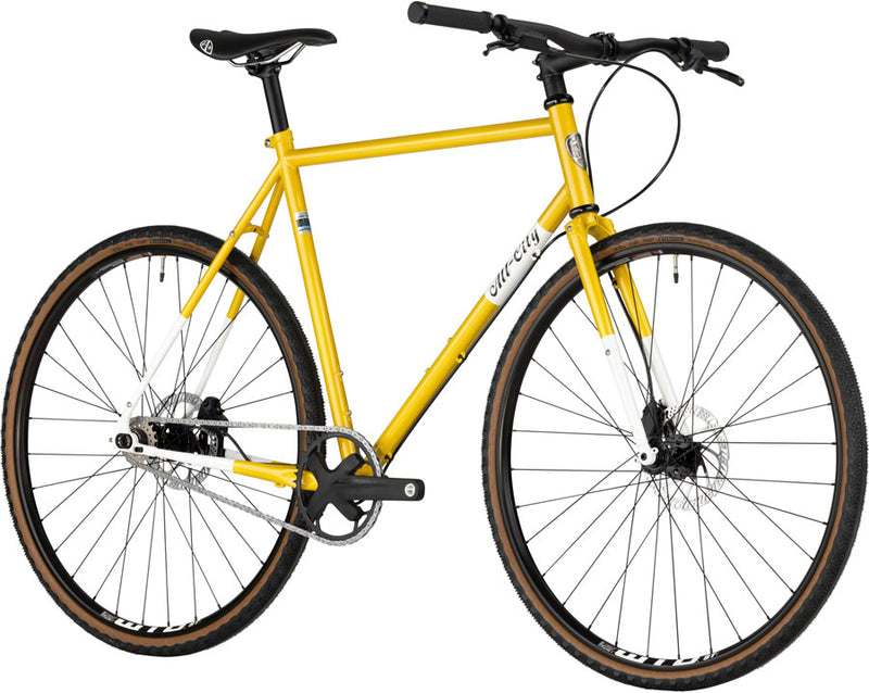 Load image into Gallery viewer, All-City Super Professional Flat Bar Single Speed Bike - 700c Steel Lemon Dab 55cm
