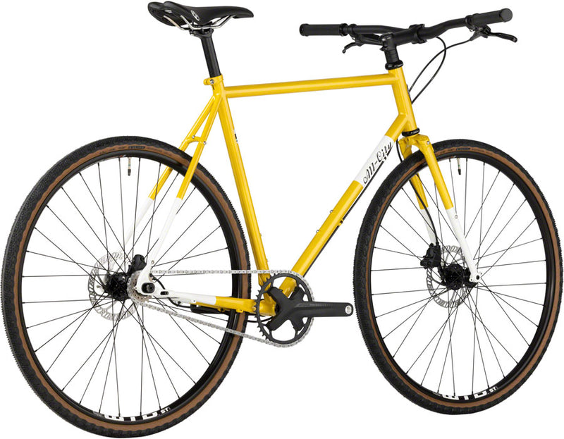 Load image into Gallery viewer, All-City Super Professional Flat Bar Single Speed Bike - 700c Steel Lemon Dab 58cm
