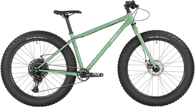 Load image into Gallery viewer, Surly Wednesday Fat Bike - 26&quot; Steel Shangri-La Green Small

