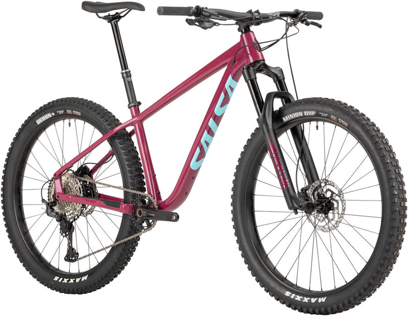 Load image into Gallery viewer, Salsa Timberjack XT 27.5+ Bike - 27.5&quot; Aluminum Dark Red X-Large
